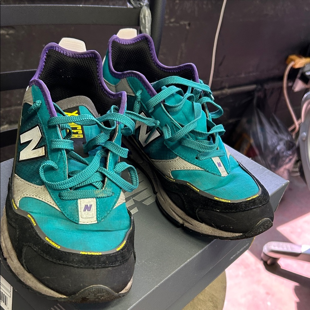 New Balance Women's Teal and Purple Sneakers